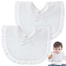 2pcs Drooling Bibs Cotton Saliva Towel For Infants Shape