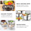 5Pcs Silver Metal Fruit Washing Basket Kitchen Storage Strainer 5