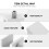 6 Pcs Aluminum Window Catch Window Limiter Child 3.5x3cm Silver 4