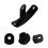 Black Steel Universal Motorcycle Side Support Mounting Bracket 5