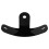 Black Steel Universal Motorcycle Side Support Mounting Bracket 6