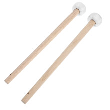 2pcs Small Wooden Gong Mallets with Cotton Head, Ergonomic Handle for Balanced Percussion Control