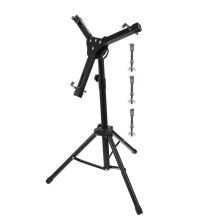12Inch Adjustable Snare Drum Stand Foldable Alloy Silent Practice Pad Holder Rack Black
