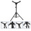 12Inch Adjustable Snare Drum Stand Foldable Alloy Silent Practice Pad Holder Rack Black 4