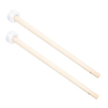 2Pcs Wooden Gong Mallets Set with Comfortable Wooden Grip for Chinese Gong and Percussion Use