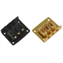 Electric Guitar Bridge 2 Set 3 String Hardtail Bridge Kit with Precise Saddle Adjustment Gold or Black