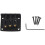 Electric Guitar Bridge 2 Set 3 String Hardtail Bridge Kit with Precise Saddle Adjustment Gold or Black 3