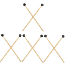 8pcs Drum Mallet Set with Smooth Polished Grip, Balanced Tone for Xylophone and Percussion