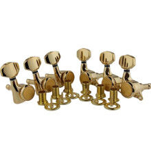 Gold Locking Guitar Tuners 6R Electric Guitar Machine Heads with Stable Locking Design and Smooth Precision Tuning