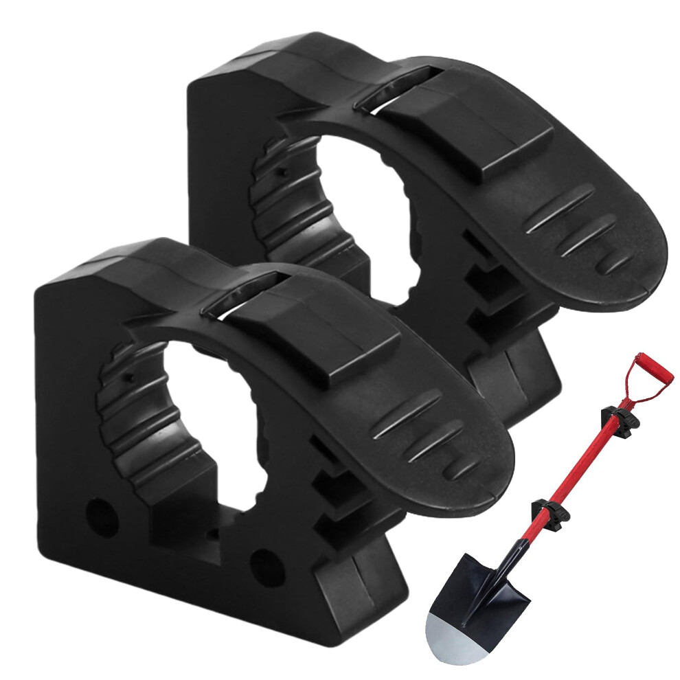 Heavy Duty Shovel Mount And Axe Holder With Secure Dual Bracket, 180 Adjustable Rubber Grip For Truck Or Trailer Roof Rack 9330225380399
