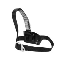 Left Foot Climbing Foot Ascender for 813mm Rope, Adjustable Lightweight Rope Access Ascender Black