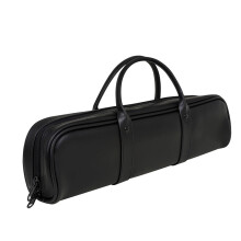 16Hole Leather Flute Case, Soft Interior Bag for Reliable Instrument Protection and Travel