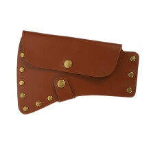 Leather Axe Sheath Full Blade Protection Durable Leather Hatchet Cover for Camping and Survival