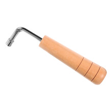 Harp Tuning Wrench with Ergonomic Wood Handle for Precise String Adjustment and Lyre Compatibility