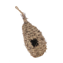 1pc Handcrafted Bird Nest Oval Shape Bird House For Breeding Birds