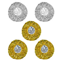 Kuyiluo 5pcs Aluminum Foil Caps For Hair Processing And Coloring