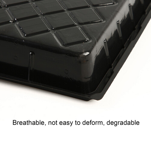 4Pcs Black Plastic Nursery Trays for Plant Germination and Growth 2