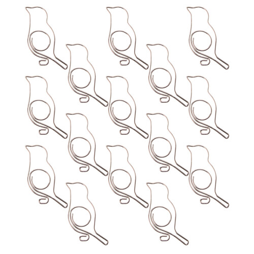 20Pcs Silver Metal Clips Creative Bird Use