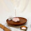 2pcs pink ceramic incense burners plates desktop decorations 3