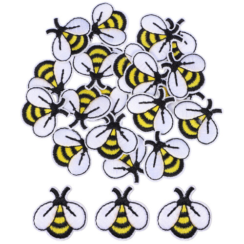 20pcs Bumblebee Iron On Patch Clothing Sewing Patch