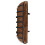 1Pc Durable Brown Iron Hanging Flowerpot Wall-Mounted Planter 1