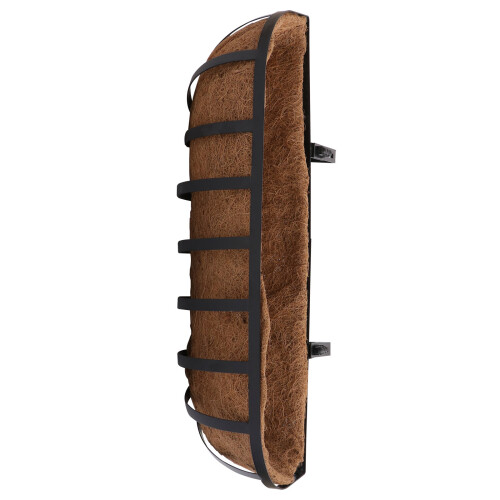 1Pc Durable Brown Iron Hanging Flowerpot Wall-Mounted Planter