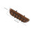 1Pc Durable Brown Iron Hanging Flowerpot Wall-Mounted Planter 2