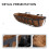 1Pc Durable Brown Iron Hanging Flowerpot Wall-Mounted Planter 4