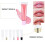 1Set White Plastic Lip Balm Tubes Easy Squeeze Transparent Containers 4