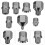 airbrush adapter quick connect disconnect connector set 7 pcs 9