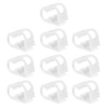 10Pcs White Shut Off Clips Adjustable Hose Clamps for