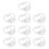 10Pcs White Shut Off Clips Adjustable Hose Clamps for 1