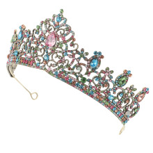 Multi Crystal Wedding Tiara Alloy Bridal Crown Hair Accessory