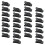 100Pcs Multipurpose Headset Clips Black Plastic Rotating Cable Holders 1