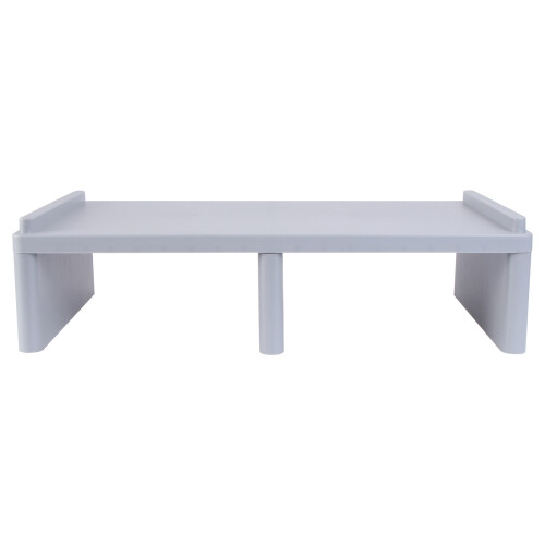 1Pc Multifunction Grey Plastic Laptop Elevated Shelf Computer Rack
