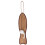 1Pc Protective Sisal Cat Scratching Mat Fish Shape Light Brown 1