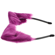 1Pc Purple Fluffy Cat Ear Hair Hoops Lightweight Cosplay Headdress