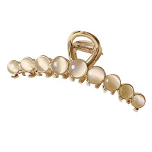 1Pc Golden Alloy Hair Claw Clip Elegant Hair Clasp for Women Decor