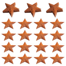 150Pcs Metal Five-Pointed Star Pendants Diy Hanging Rusted Pentagram