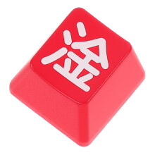 Red ABS Shine Through Key Cap for Mechanical Keyboard Replacement