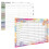 2Pcs Small 2023 Wall Calendar Planner Assorted Color Paper for Home 1