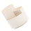 1Pc Plastic Rotatable Pen Organizer Beige Brush Pot Desktop Storage 1