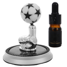 Sturdy Metal Solar Car Aromatherapy Diffuser Soccer Dashboard