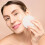40Pcs White Cotton Cosmetics Soft Rounded Makeup Tools 10