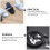 100Pcs Multipurpose Headset Clips Black Plastic Rotating Cable Holders 5