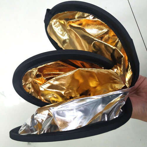 2pcs 2-in-1 Gold Silver Photography Reflector Disc 2