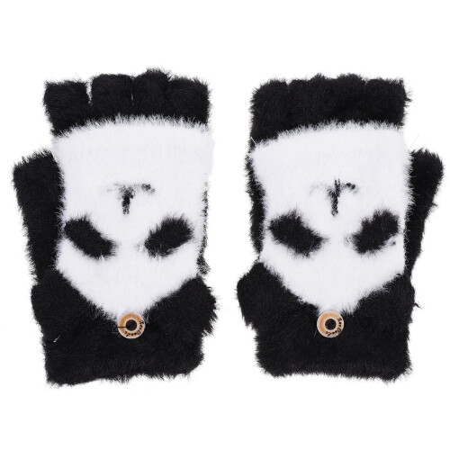 Winter Warm Gloves Design Faux 1 Pair
