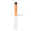 White and Orange Drum Brushes with Ergonomic Slick Handle for Practice and Performance,  Visibility Design 2
