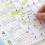2Pcs Small 2023 Wall Calendar Planner Assorted Color Paper for Home 3