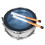 White and Orange Drum Brushes with Ergonomic Slick Handle for Practice and Performance,  Visibility Design 4